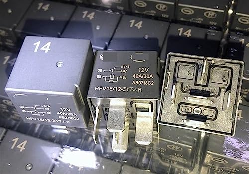 Relais 5 broches HFV15 12-Z1TJ-R haute capacité 40A avec socle de protection amovible