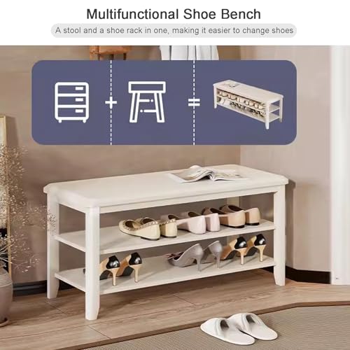 Rangement d'entrée en bois blanc pour un intérieur ordonné