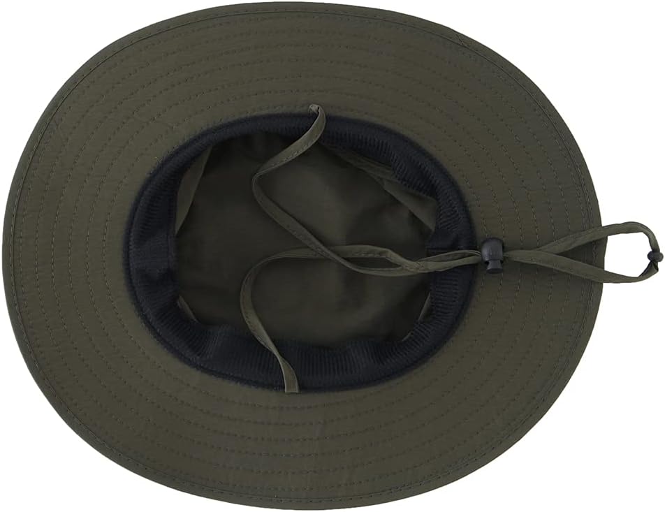 LLmoway Kids Sun Protection Hat Quick Dry Adjustable Wide Brim Mesh Bucket Hat - Image 3