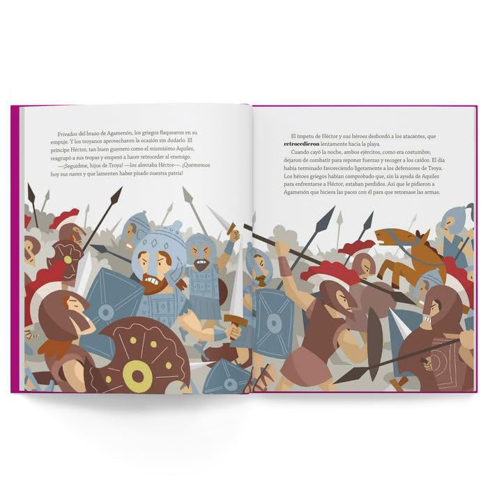 Ilíada y Odisea de Homero: Libro infantil con juegos y actividades extra | Los grandes clásicos de la historia de la literatura, convertidos en preciosos cuentos ilustrados para niños y niñas