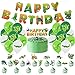 PHIAMOLY Reptile Birthday Party Decorations Kit Reptile Theme Balloons Cake Topper Banner Wild Jungle Safari Birthday Party Baby Shower