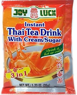 Instant Thai Tea Drink with Cream/sugar - 1.23oz (Pack of 6)