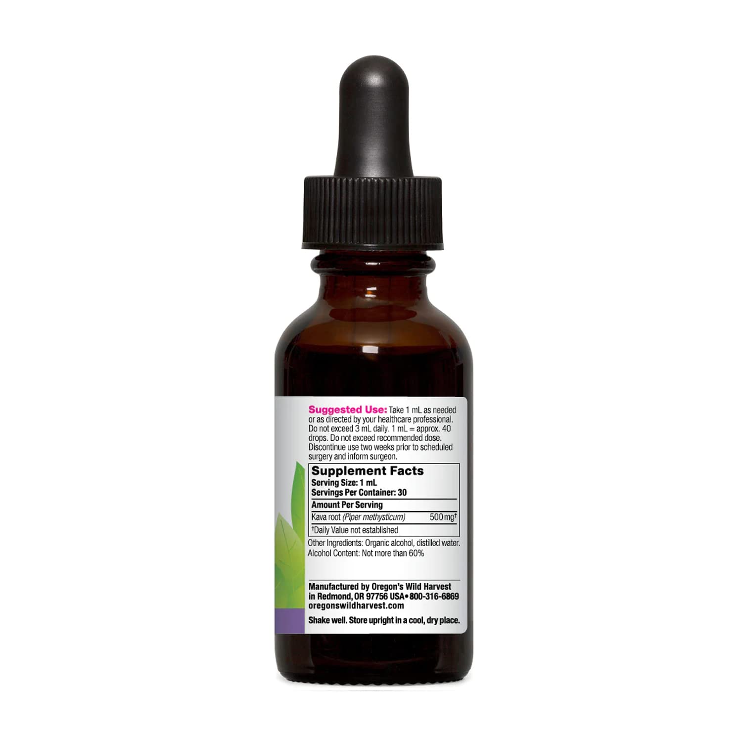 Amazon.com: Oregon's Wild Harvest Kava 1 Ounce 1 Ounce : Health