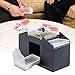 WYZworks – 4 Deck Casino Automatic Card Shuffler - Shuffler for Cards Shuffling (1-4 Deck) - Battery Operated – Electric Card Mixer for Family, Party Poker/Blackjack/Home Card Games – Black
