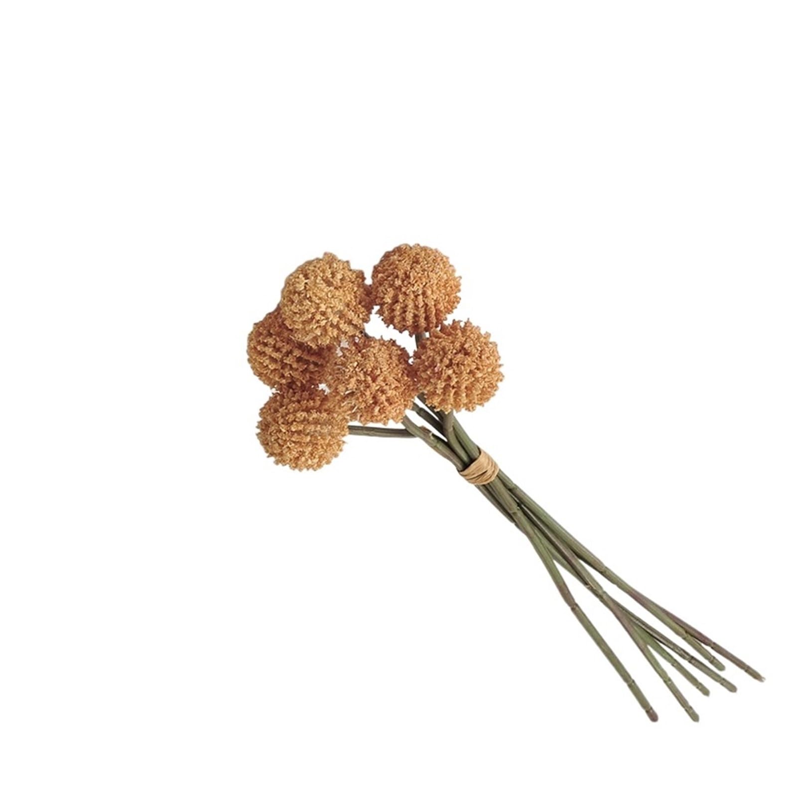 Casetlong 30Pcs Artificial Flower For Wedding Decor Bouquet Accessories Home Decoration Party Arrangement(Light Brown)