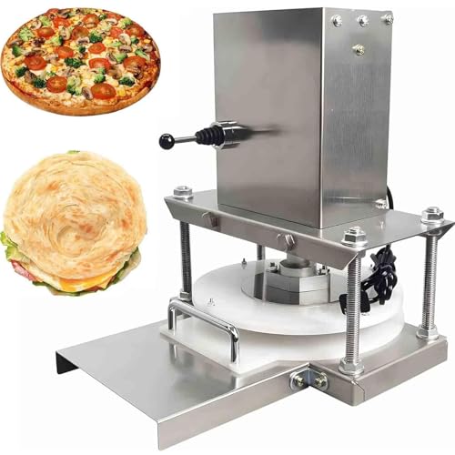 LTSRLL Presse à Pâtes Diamètre Machine à Pizza Manuelle avec Plateau Acier Inoxydable Formeuse à Pizza Domestique Hauteur Réglable pour Tartes Tortillas Pains Boulangeries,Type22