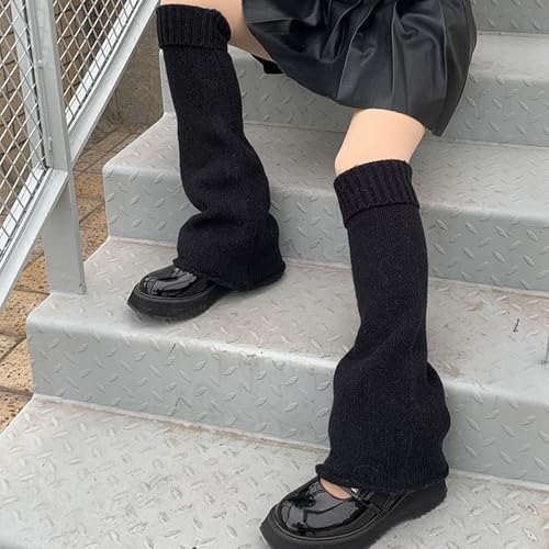 CYian Leg Warmers for Girls Women Kawaii Y2k Harajuku Leg Warmers Cute Knitted Leg Sleeves Goth Lolita Accessories3