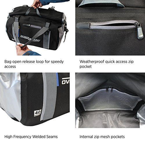 OverBoard Waterproof Classic Duffel Bag, Black, 130-Liter