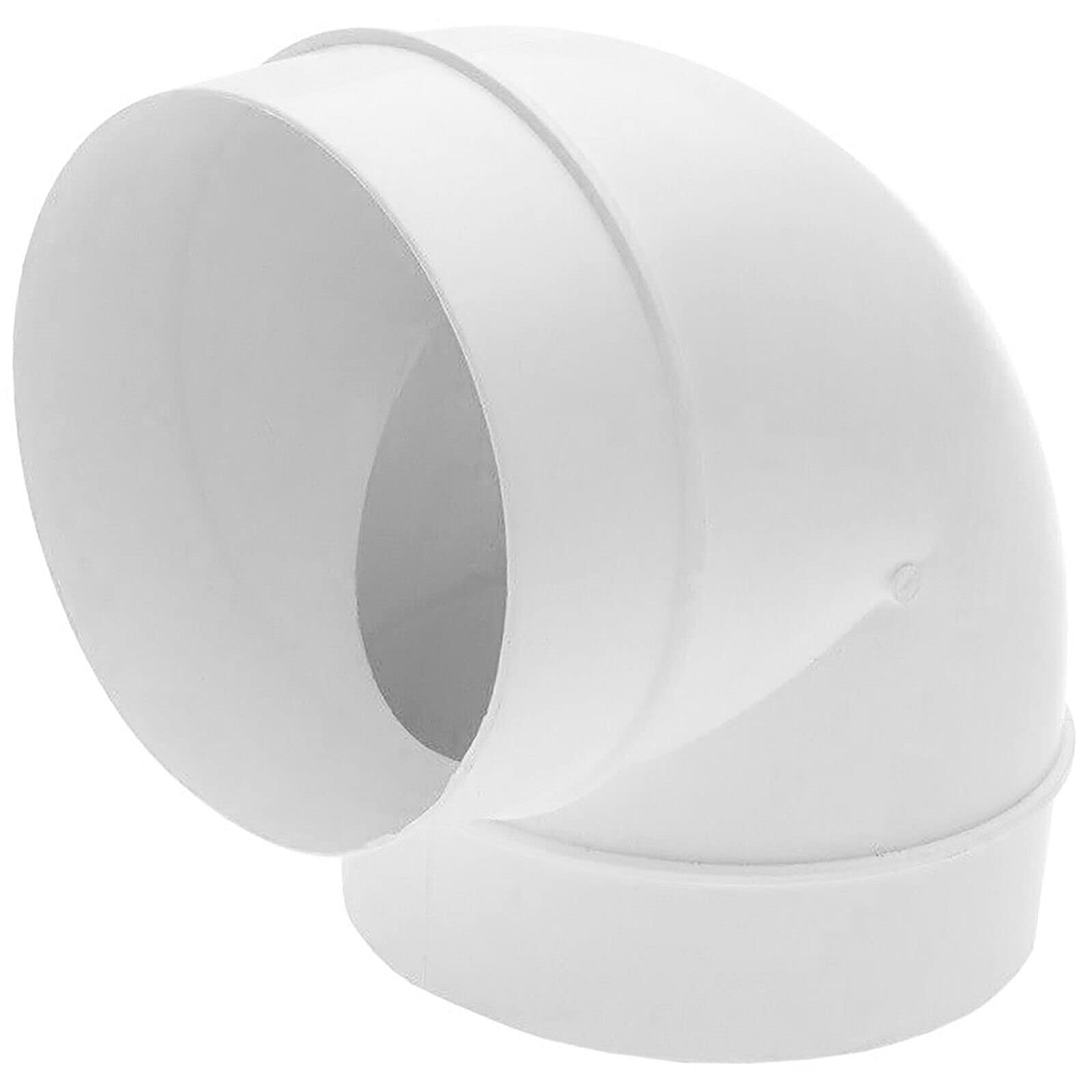 SPARES2GO Universal Bend Elbow Duct 90 Degree Vent Hose Pipe Tube Male Ducting Connector (6" / 150mm)