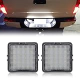 R&amp;F Auto 18-SMD LED License Plate Light Tag Lamp Replacement for Tacoma 2016-2022 &amp; Tundra 2014-2021 Pickup Truck 6000K Diamond White 2-Pieces Tag Lights Assembly, Replace OEM part# 812700C040