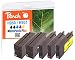 Produktbild Peach H950/951 Spar Pack Plus Druckerpatronen (2xBK, C, M, Y) ersetzt HP No. 950*2, No. 951, CN049A*2, CN050A, CN051A, CN052A für z.B. HP OfficeJet Pro 8600 Plus e-All-in-One, HP OfficeJet Pro 276 dw