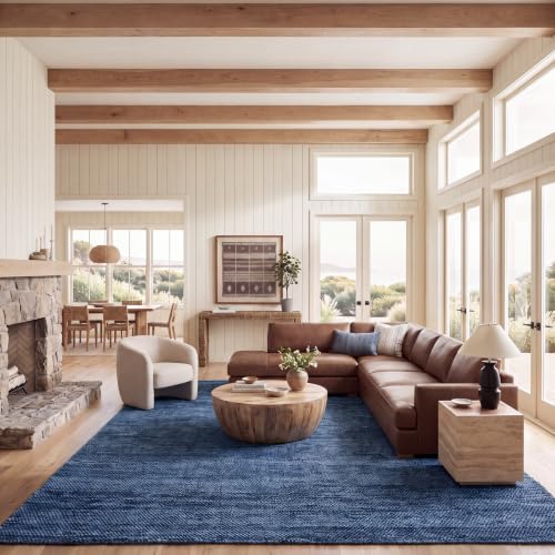 SAFAVIEH Natura Navy Wool Rug