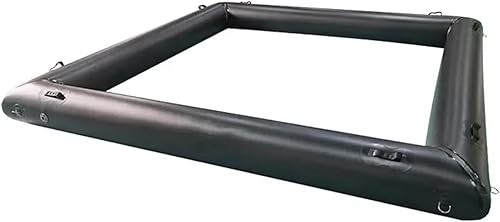 Miniatura 3 de Parachoques inflable para auto de carreras adecuado para que los niños jueguen, solo tubo, parte inferior no incluida (negro, 13 x 13 pies)