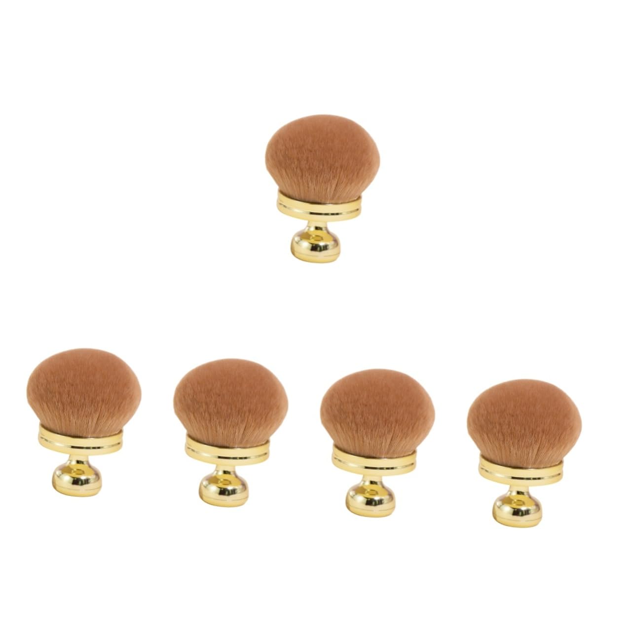 Healeved 5pièces Pinceau De Maquillage Multifonctionnel Doux Pour Poudre Et Blush Outil De Beauté Pour Application Précise Visage Pour Types De Peau
