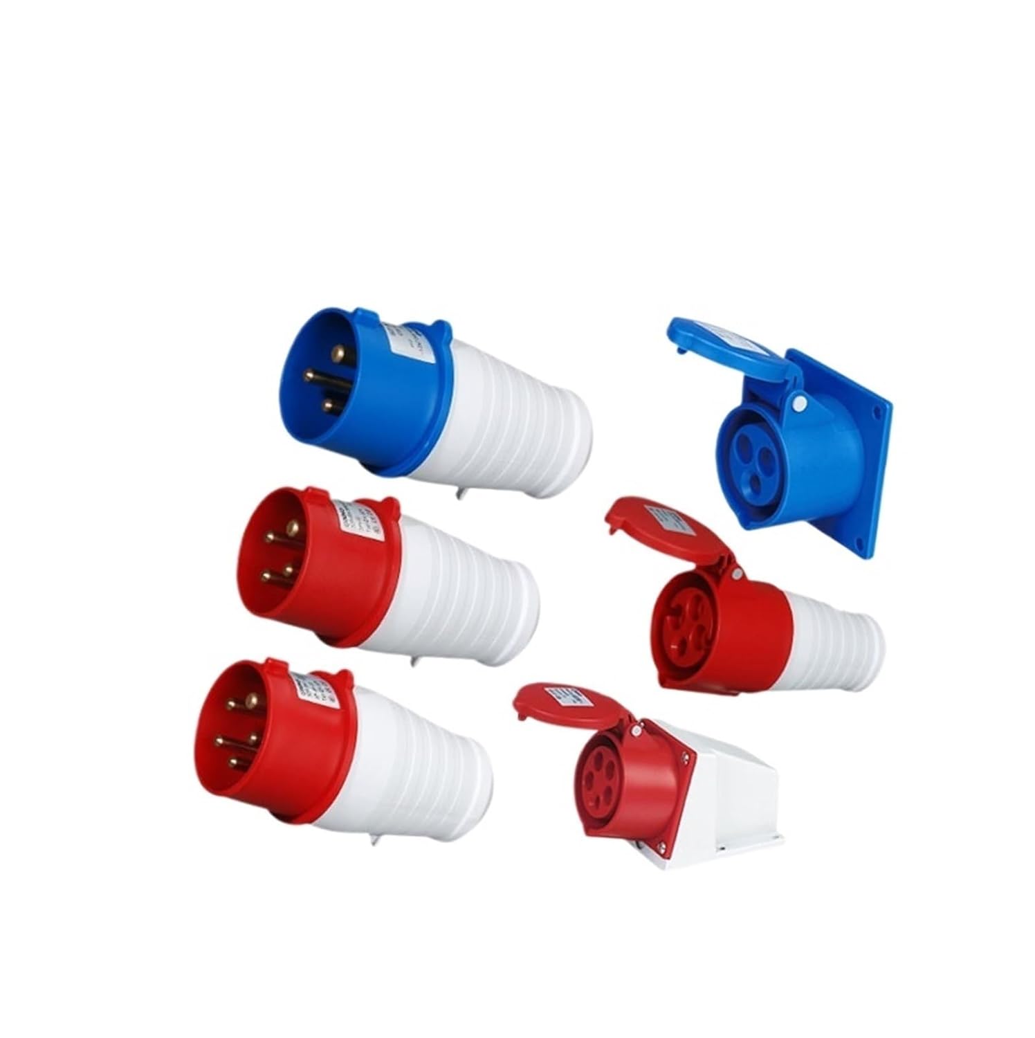 Industrial Aviation Exposed and Concealed Socket Connector Three-Phase 3-core 4P5 Hole 16A/32A Waterproof and Explosion-Proof(5P16A IP44 Plug GP015)
