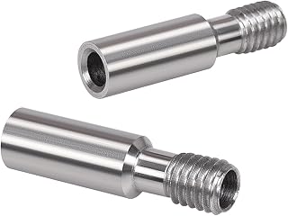 PUGONGYING Popular B1 3D Printer Accessories Stainless Silver Heat Break Throat Fit For CR10 1.75MM Filament Smooth Threaded 3D Printer Parts durable (Size : 5PCS)