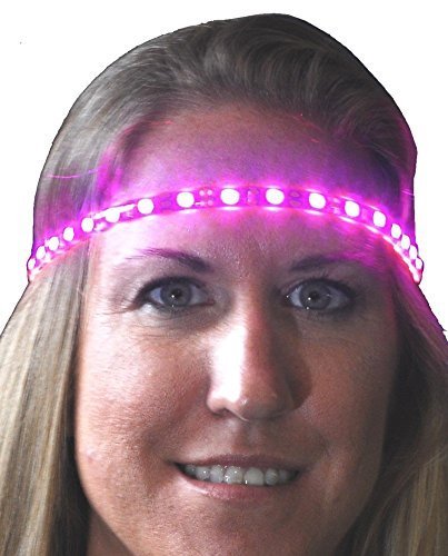 Luminence Glowby Bandz Super-Bright Light Strips for Headband, Wristband, Necklace, Anklet - Pink