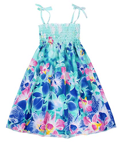 Cotrio Trajes de vestido floral de verão para meninas boho Roupas de verão para crianças pequenas e