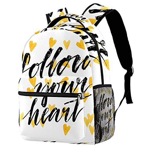 Sac à dos inscription inspirante pour fille et garçon au design décontracté