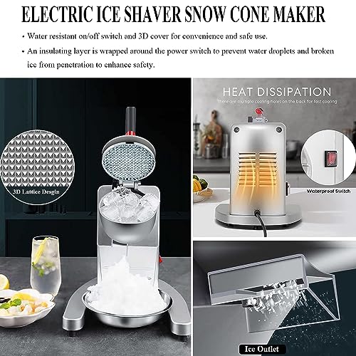 Machine à glace pilée usage domestique sécurisé contre l'effort manuel - 6