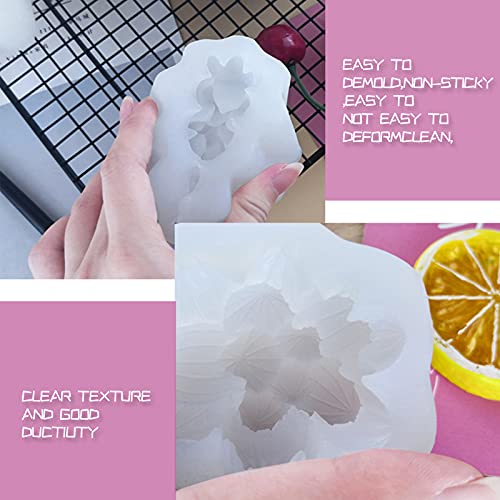 Succulent Silicone Mold，Candle Molds, Resin Mold，9 Pcs 3D Succulent Cacti Candle Mold Silicone For Scented Candles Soaps Making, Wax, Resin Casting,Soap Cake Dessert Mousse Mold Diy Mould #TOP6