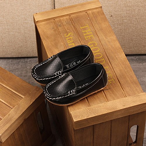 Lazy Kids Couro Meninos Casual Kid Tênis Sólido Meninas Esporte Barco Sapatos Infantis Sapatos Socia