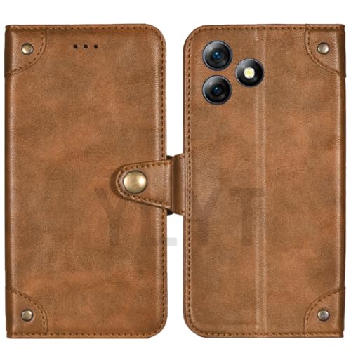 HsinchuTien �u���E�� �J�o�[ ���� �ی삷�� TPU Silicone Cover �V���R�[�� Case ���U�[ �J�[�h ���[ �����o�b�N�� ���z �P�[�X �蒠�^ �K�pOukitel c51 6.8 inch