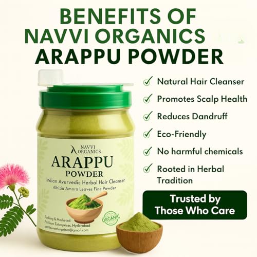 Image of Arappu Powder 430g Pure and Natural Albizia Amara| Ayurvedic Hair Conditioner | 100% Sustainable and Organic, 1 Count