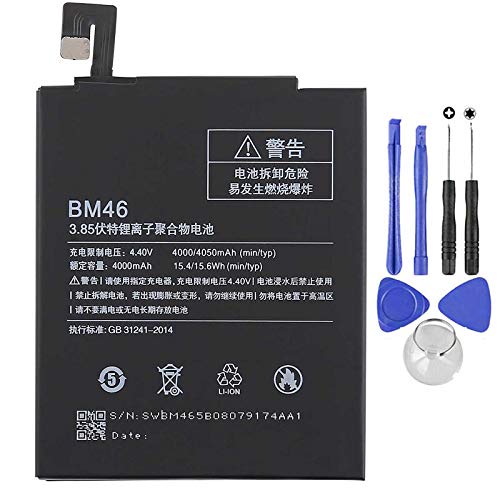 Batería compatible con Mi Note 3 y Note 3 Pro BM46 4050 mAh con kit de montaje incluido