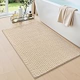 DEXI Alfombra Baño de Chenilla 40 x 60 cm, Súper Absorbente y Antideslizante,...