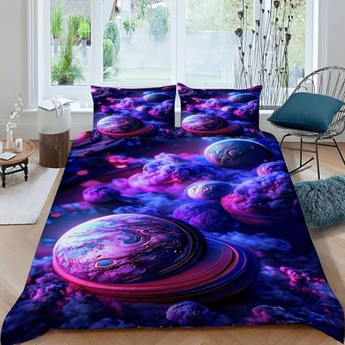Housse de couette nébuleuse en microfibre premium pour lit King - 2