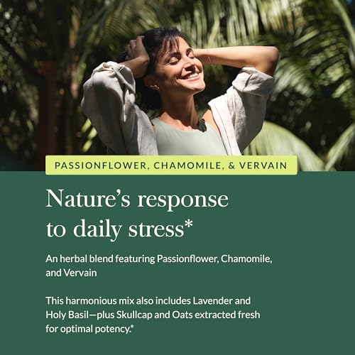 Gaia Herbs Calm A.S.A.P. - Stress Support Supplement with Skullcap, Passionflower, Chamomile, Vervain, Holy Basil & More - Supports Calm* - 60 Vegan Liquid Phyto-Capsules (20-Day Supply) - Image 6
