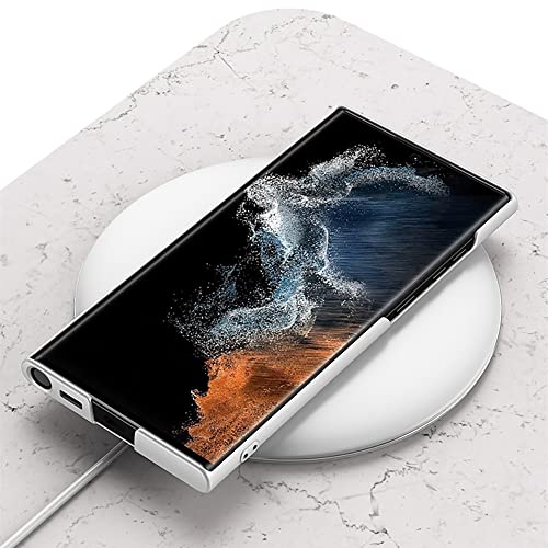 Coque Galaxy S22 rigide mate argentée de qualité supérieure - 5