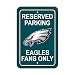 NFL Philadelphia Eagles Plastic Parking Sign