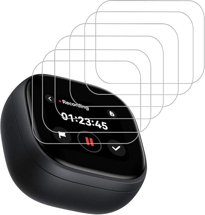 [6 Pack] for Anker Soundcore Liberty 5 Pro Max Wireless Earbuds Hydrogel Film Screen Protector. Self-Healing Anti-Scratch Bubble Free Easy Installation.