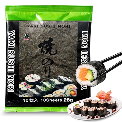 Alga Nori Yakinori, son ideales para enrollar el sushi, temaki