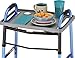 NOVA Walker Tray, Food Tray with 2 Cup Holders for Folding Walker, Fits on Most Folding Walkers, 1 Count (Pack of 1)