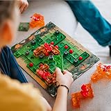 SmartGames - The Dragons 100 Flames - Gra planszowa dla dzieci 7+ - 2 graczy - Gra strategiczna z płytkami i smokami - rozwija logikę i myślenie - Średniowieczna przygoda