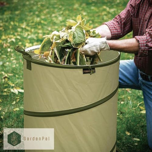 Gardenpal 2-pack Yard Waste Bags Pop-Up Trash Can for Collecting Leaves, 30 Gallon Collapsible Garden Bag for Lawn, Lawn and Leaf Bags, Foldable Camping Recycling Bin