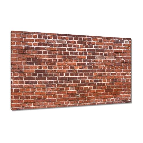 Tableau de briques toile 120x70 habillez un mur blanc sans faire de travaux