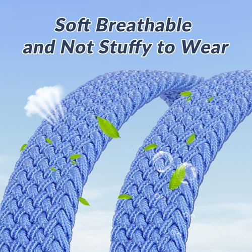 Image of BELTROAD Elastic Braided Belt Mens Golf Belts No-Hole Design Lightweight Breathable Woven Stretch Belt for Golf Casual