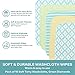 Spasilk Washcloth Wipes Set for Newborn Boys and Girls, Soft Terry Washcloth Set, Pack of 10, Green Diamonds
