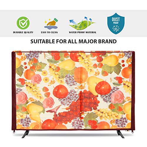 Image of Transparent LCD /LED T.V Protector Cover with Zipper Enclosure for 26 Inch Suitable for All Major Brand & Model (Color-Multi, Size-25.5.3x17 Inches)