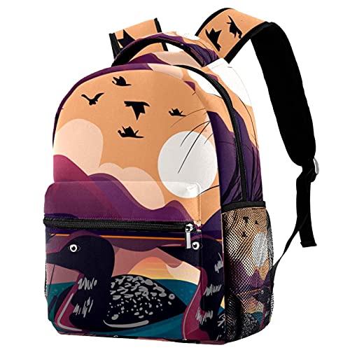 Sac décontracté multicolore koala avec grand compartiment ordinateur portable
