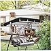 UPKOCH Outdoor Swing Chair Cover Replacement Sun Protection Canopy for Patio Furniture Durable and Versatile for All Outdoor Swings Coated