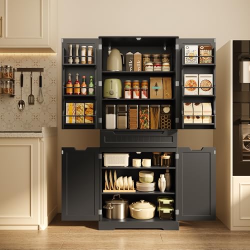 Gizoon 71' Tall Kitchen Pantry Cabinet with Doors...