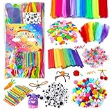 Itopstar Arts and Crafts Supplies Kit Craft Set for Kids-Art Supplies Kids Art Supplies for Preschool, Homeschool and Kindergarten DIY Crafting Projects