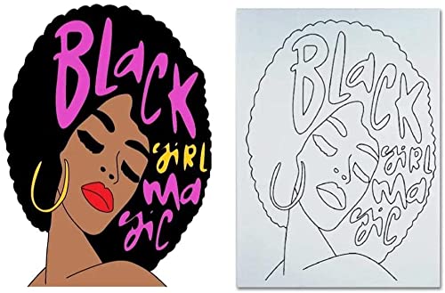 Badorn 8 * 10 Size Canvas Paint Party Kits Pre-Drawn Outline Canvas for Paint and Sip for Adults & Kids, Realistic Art Style, All Seasons