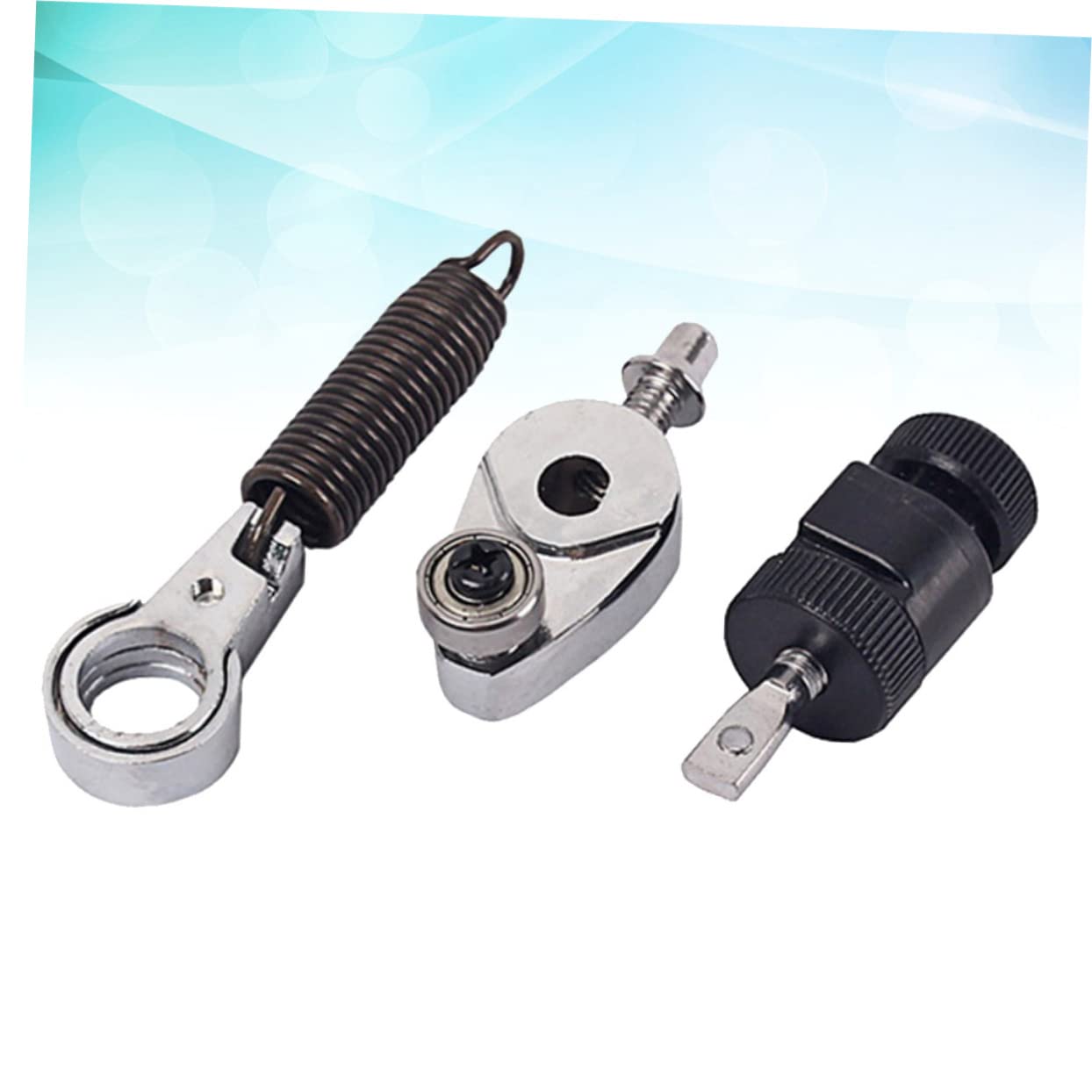 Toyvian Molla Pedale Tamburo in Metallo Tenditore Camma Resistente e Facile da Montare per Pedale Cassa Nero Set Completo