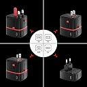 Goldmedal Voltup Universal Travel Adapter |2 Type-C&2 Type-A USB Ports gallery image